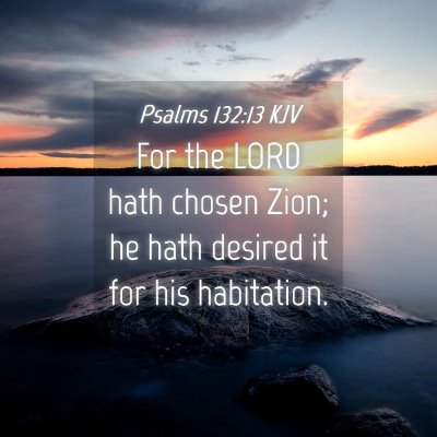 Picture 04 - Psalms 132:13 KJV - For the LORD hath chosen Zion; he hath desired it - Bible Verse Picture