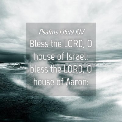 Picture 04 - Psalms 135:19 KJV - Bless the LORD, O house of Israel: bless the - Bible Verse Picture