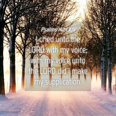 Picture 04 - Psalms 142:1 KJV - I cried unto the LORD with my voice; with my - Bible Verse Picture