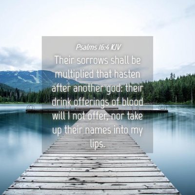 Picture 04 - Psalms 16:4 KJV - Their sorrows shall be multiplied that hasten - Bible Verse Picture