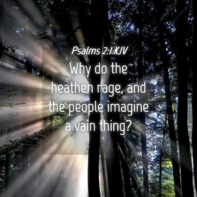 Picture 04 - Psalms 2:1 KJV - Why do the heathen rage, and the people imagine a - Bible Verse Picture