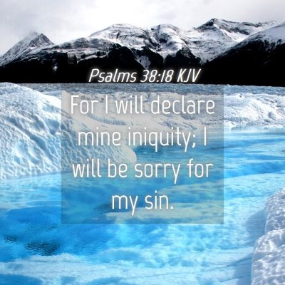 Picture 04 - Psalms 38:18 KJV - For I will declare mine iniquity; I will be sorry - Bible Verse Picture