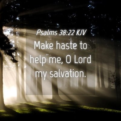 Picture 04 - Psalms 38:22 KJV - Make haste to help me, O Lord my - Bible Verse Picture