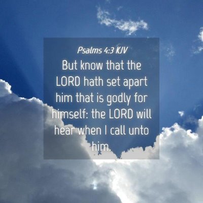 Picture 04 - Psalms 4:3 KJV - But know that the LORD hath set apart him that is - Bible Verse Picture
