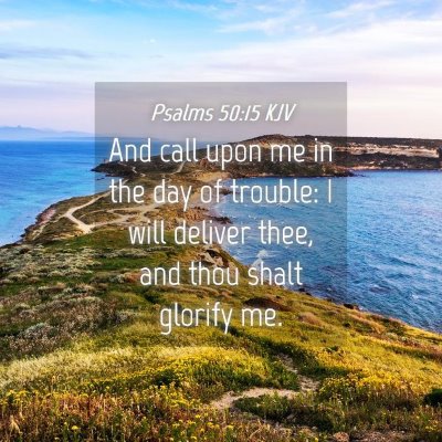 Picture 04 - Psalms 50:15 KJV - And call upon me in the day of trouble: I will - Bible Verse Picture