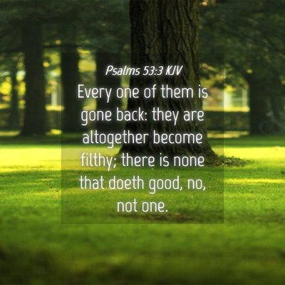Picture 04 - Psalms 53:3 KJV - Every one of them is gone back: they are - Bible Verse Picture