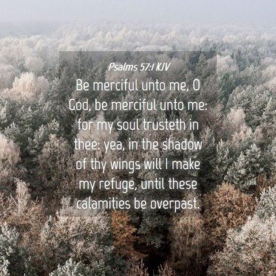 Picture 04 - Psalms 57:1 KJV - Be merciful unto me, O God, be merciful unto me: - Bible Verse Picture