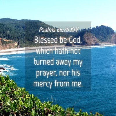 Picture 04 - Psalms 66:20 KJV - Blessed be God, which hath not turned away my - Bible Verse Picture