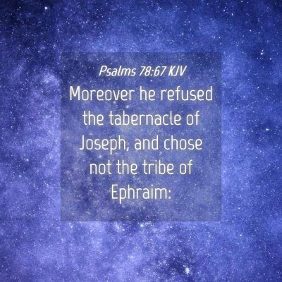 Picture 04 - Psalms 78:67 KJV - Moreover he refused the tabernacle of Joseph, and - Bible Verse Picture