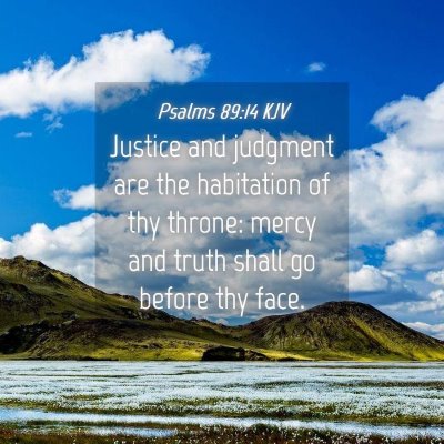 Picture 04 - Psalms 89:14 KJV - Justice and judgment are the habitation of thy - Bible Verse Picture