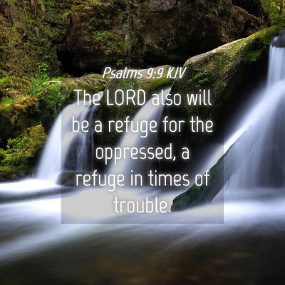 Picture 04 - Psalms 9:9 KJV - The LORD also will be a refuge for the oppressed, - Bible Verse Picture