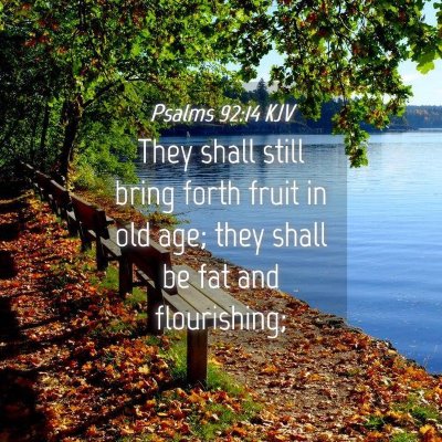 Picture 04 - Psalms 92:14 KJV - They shall still bring forth fruit in old age; - Bible Verse Picture