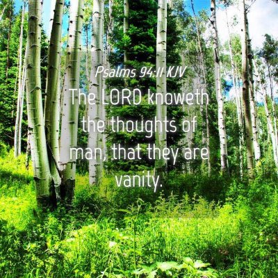 Picture 04 - Psalms 94:11 KJV - The LORD knoweth the thoughts of man, that they - Bible Verse Picture