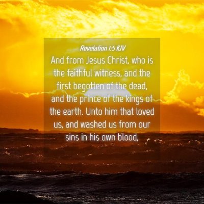 Picture 04 - Revelation 1:5 KJV - And from Jesus Christ, who is the faithful - Bible Verse Picture