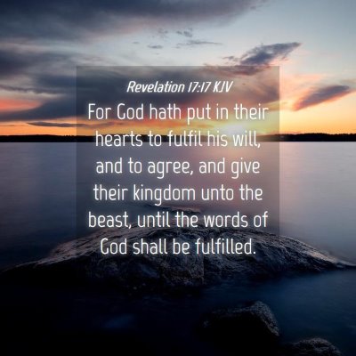 Picture 04 - Revelation 17:17 KJV - For God hath put in their hearts to fulfil his - Bible Verse Picture