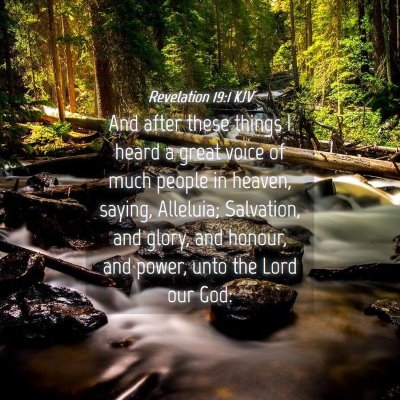 Picture 04 - Revelation 19:1 KJV - And after these things I heard a great voice of - Bible Verse Picture