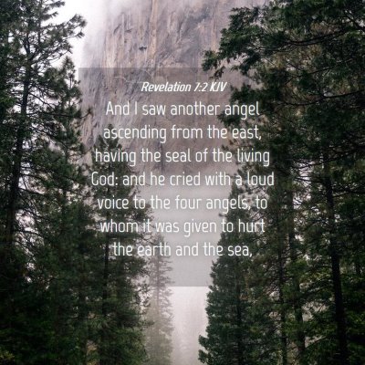 Picture 04 - Revelation 7:2 KJV - And I saw another angel ascending from the east, - Bible Verse Picture
