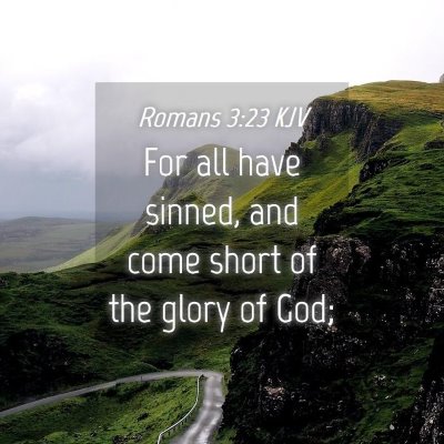 Picture 04 - Romans 3:23 KJV - For all have sinned, and come short of the glory - Bible Verse Picture