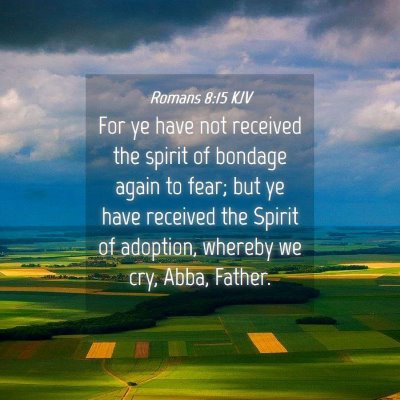 Picture 04 - Romans 8:15 KJV - For ye have not received the spirit of bondage - Bible Verse Picture