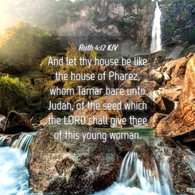 Picture 04 - Ruth 4:12 KJV - And let thy house be like the house of Pharez, - Bible Verse Picture