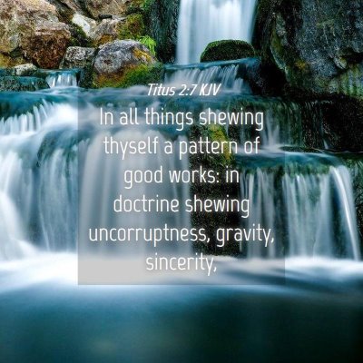 Picture 04 - Titus 2:7 KJV - In all things shewing thyself a pattern of good - Bible Verse Picture