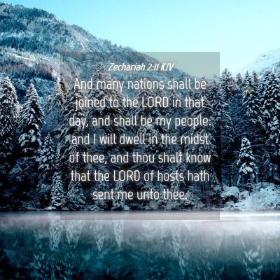 Picture 04 - Zechariah 2:11 KJV - And many nations shall be joined to the LORD in - Bible Verse Picture