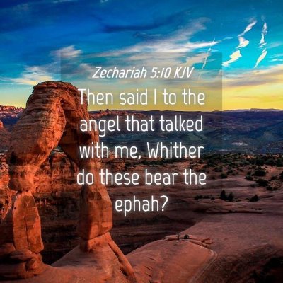 Picture 04 - Zechariah 5:10 KJV - Then said I to the angel that talked with me, - Bible Verse Picture