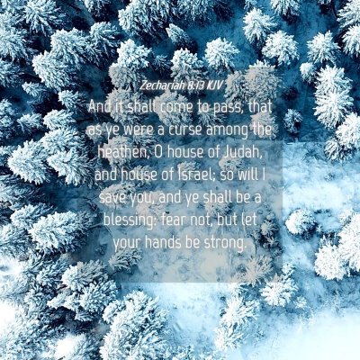 Picture 04 - Zechariah 8:13 KJV - And it shall come to pass, that as ye were a - Bible Verse Picture