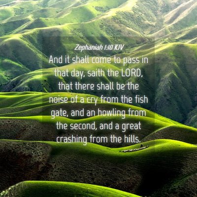 Picture 04 - Zephaniah 1:10 KJV - And it shall come to pass in that day, saith the - Bible Verse Picture