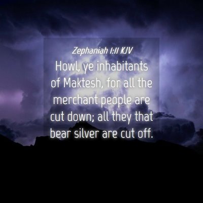 Picture 04 - Zephaniah 1:11 KJV - Howl, ye inhabitants of Maktesh, for all the - Bible Verse Picture