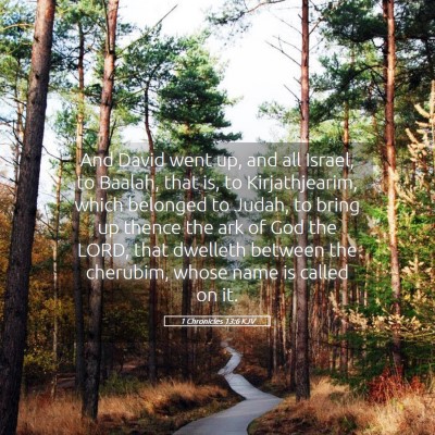 Picture 05 - 1 Chronicles 13:6 KJV - And David went up, and all Israel, to Baalah, - Bible Verse Picture