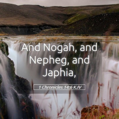Picture 05 - 1 Chronicles 14:6 KJV - And Nogah, and Nepheg, and - Bible Verse Picture
