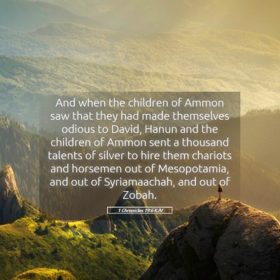 Picture 05 - 1 Chronicles 19:6 KJV - And when the children of Ammon saw that they had - Bible Verse Picture