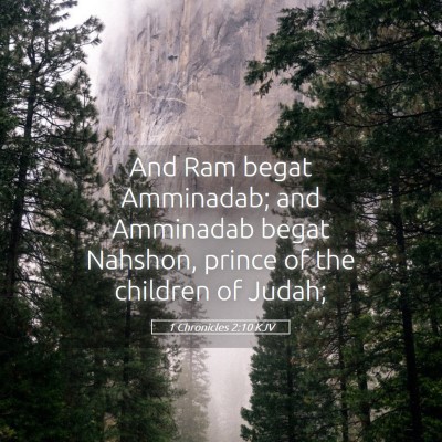 Picture 05 - 1 Chronicles 2:10 KJV - And Ram begat Amminadab; and Amminadab begat - Bible Verse Picture