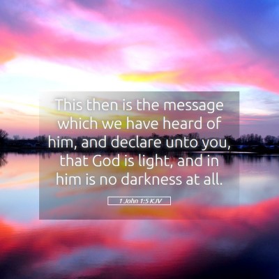 Picture 05 - 1 John 1:5 KJV - This then is the message which we have heard of - Bible Verse Picture