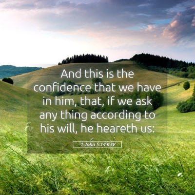 Picture 05 - 1 John 5:14 KJV - And this is the confidence that we have in him, - Bible Verse Picture
