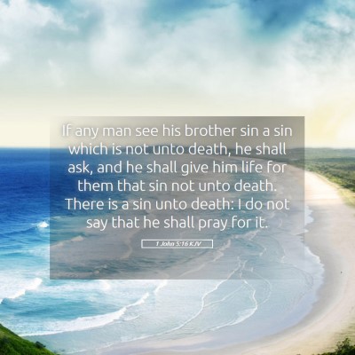 Picture 05 - 1 John 5:16 KJV - If any man see his brother sin a sin which is not - Bible Verse Picture