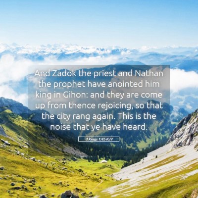 Picture 05 - 1 Kings 1:45 KJV - And Zadok the priest and Nathan the prophet have - Bible Verse Picture