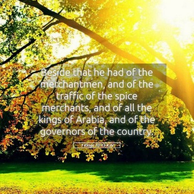 Picture 05 - 1 Kings 10:15 KJV - Beside that he had of the merchantmen, and of the - Bible Verse Picture