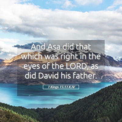Picture 05 - 1 Kings 15:11 KJV - And Asa did that which was right in the eyes of - Bible Verse Picture