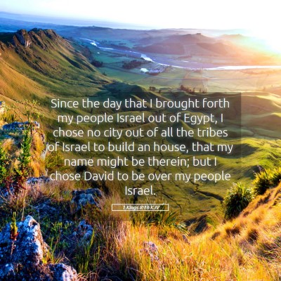 Picture 05 - 1 Kings 8:16 KJV - Since the day that I brought forth my people - Bible Verse Picture