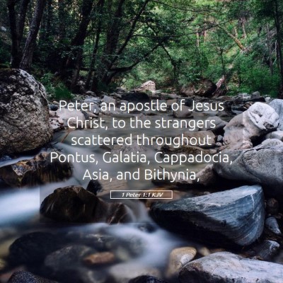 Picture 05 - 1 Peter 1:1 KJV - Peter, an apostle of Jesus Christ, to the - Bible Verse Picture