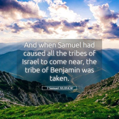 Picture 05 - 1 Samuel 10:20 KJV - And when Samuel had caused all the tribes of - Bible Verse Picture