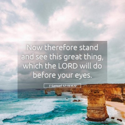 Picture 05 - 1 Samuel 12:16 KJV - Now therefore stand and see this great thing, - Bible Verse Picture