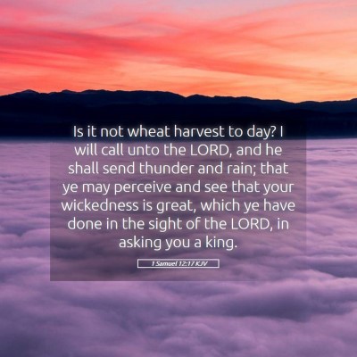Picture 05 - 1 Samuel 12:17 KJV - Is it not wheat harvest to day? I will call unto - Bible Verse Picture