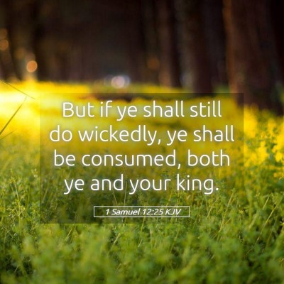 Picture 05 - 1 Samuel 12:25 KJV - But if ye shall still do wickedly, ye shall be - Bible Verse Picture