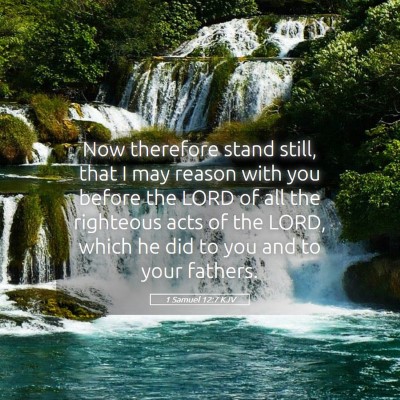 Picture 05 - 1 Samuel 12:7 KJV - Now therefore stand still, that I may reason with - Bible Verse Picture