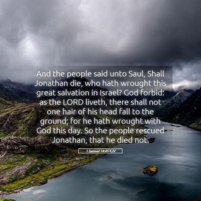 Picture 05 - 1 Samuel 14:45 KJV - And the people said unto Saul, Shall Jonathan - Bible Verse Picture