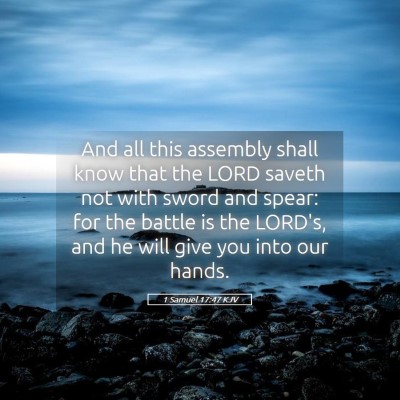 Picture 05 - 1 Samuel 17:47 KJV - And all this assembly shall know that the LORD - Bible Verse Picture