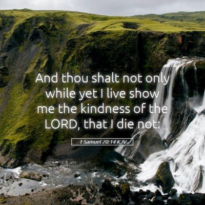 Picture 05 - 1 Samuel 20:14 KJV - And thou shalt not only while yet I live show me - Bible Verse Picture